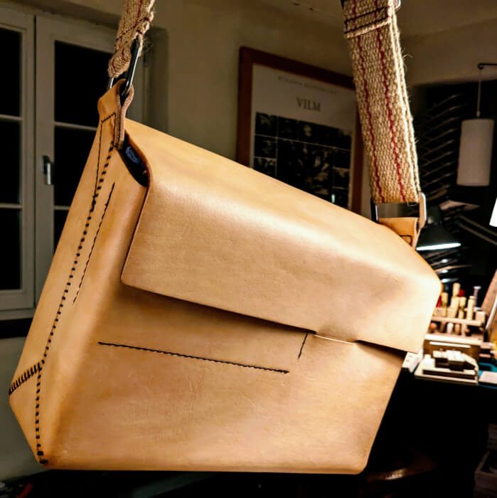 handgefertigte Ladertasche